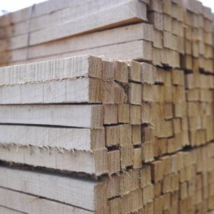 sawn, square robinia - acacia stakes for agriculture