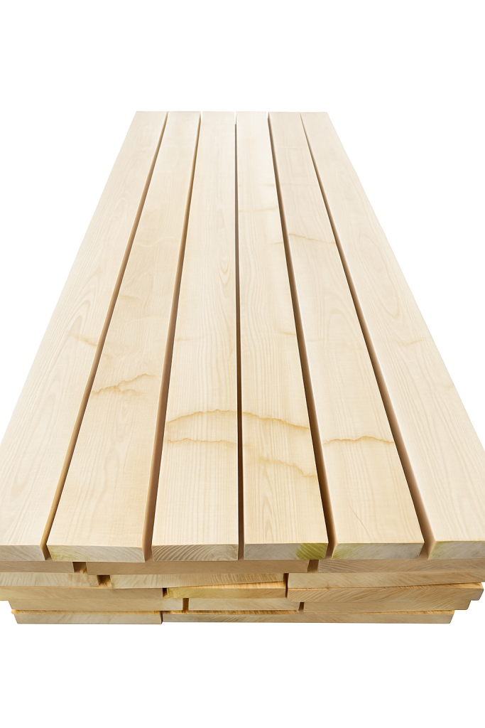 Ash lumber boards and beams – KD dried, AB and ABC quality